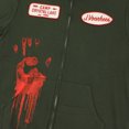 thumbnail image 3 of Friday The 13th Jason Chandail à Capuchon de Cosplay Vert à Manches Longues pour Homme - TG, 3 of 7