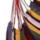 thumbnail image 3 of Hamaca silla lona portátil cómoda rayas coloridas silla colgante cuerda columpio para interior BuyWeek Exterior, 3 of 8