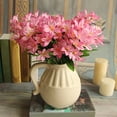 thumbnail image 5 of Lovely Artificial Mini Lily Flower Bouquet Home Wedding Decor 24 Flowers on 1 Piece, 5 of 7