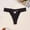 Black, variant on Cameland Women's Solid Color Skin-friendly Lace Bow Thong Seamless Breathable Underwear