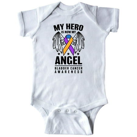 

Inktastic My Hero is Now My Angel Bladder Cancer Awareness Gift Baby Boy or Baby Girl Bodysuit