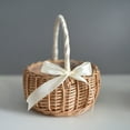 thumbnail image 3 of Flmtop Woven Baskets Eco-friendly Multi-functional Wicker Handle Woven Wicker Basket for Anniversary, 3 of 10