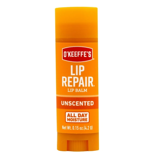Bálsamo labial sin perfume O'Keeffe's Lip Repair para labios secos (1 paquete)