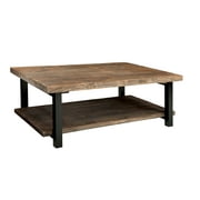 Alaterre Pomona Large Coffee Table, Rustic Natural
