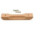 thumbnail image 1 of OULII Lot de 1 Poignée de Garde-Robe Rectangulaire Moderne en Bois et Métal Kaki pour Meubles, 1 of 5