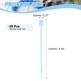 thumbnail image 2 of 20Pack 5" Silicone Cable Ties, Reusable Zip Ties Wire Strips Organizer, Blue, 2 of 6