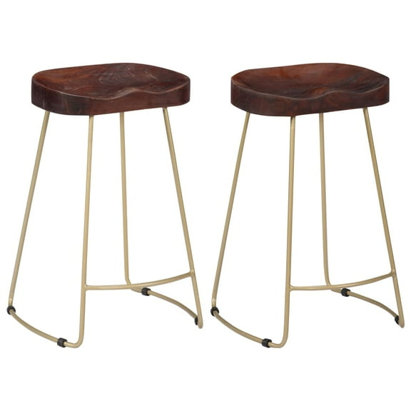 vidaXL Bar Stool Bar Seat Counter Height Island Stool for Pub Solid Mango Wood