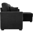 thumbnail image 4 of JERBOR Tufted Sectional Sleeper Sofa Pull Out Couch Bed - Modern Upholstered L Shaped Convertible Sofa Bed with Chaise Lounge and Storage for Living Room, 4 of 11