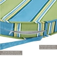 thumbnail image 3 of Greendale Home Fashions Outdoor 18'' x 18'' Round Seat Pad, Set of 2, Cayman Stripe, 3 of 7