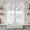 White, variant on Navy Blue Leaves Kitchen Curtain for Berdoom Living Room Cafe 45 Inch Length, Vintage Summer Botanical Farmhouse Rustic Tiers Curtains Light Filtering Drapes Window Treatment 2 Panels 52"Wx45"L