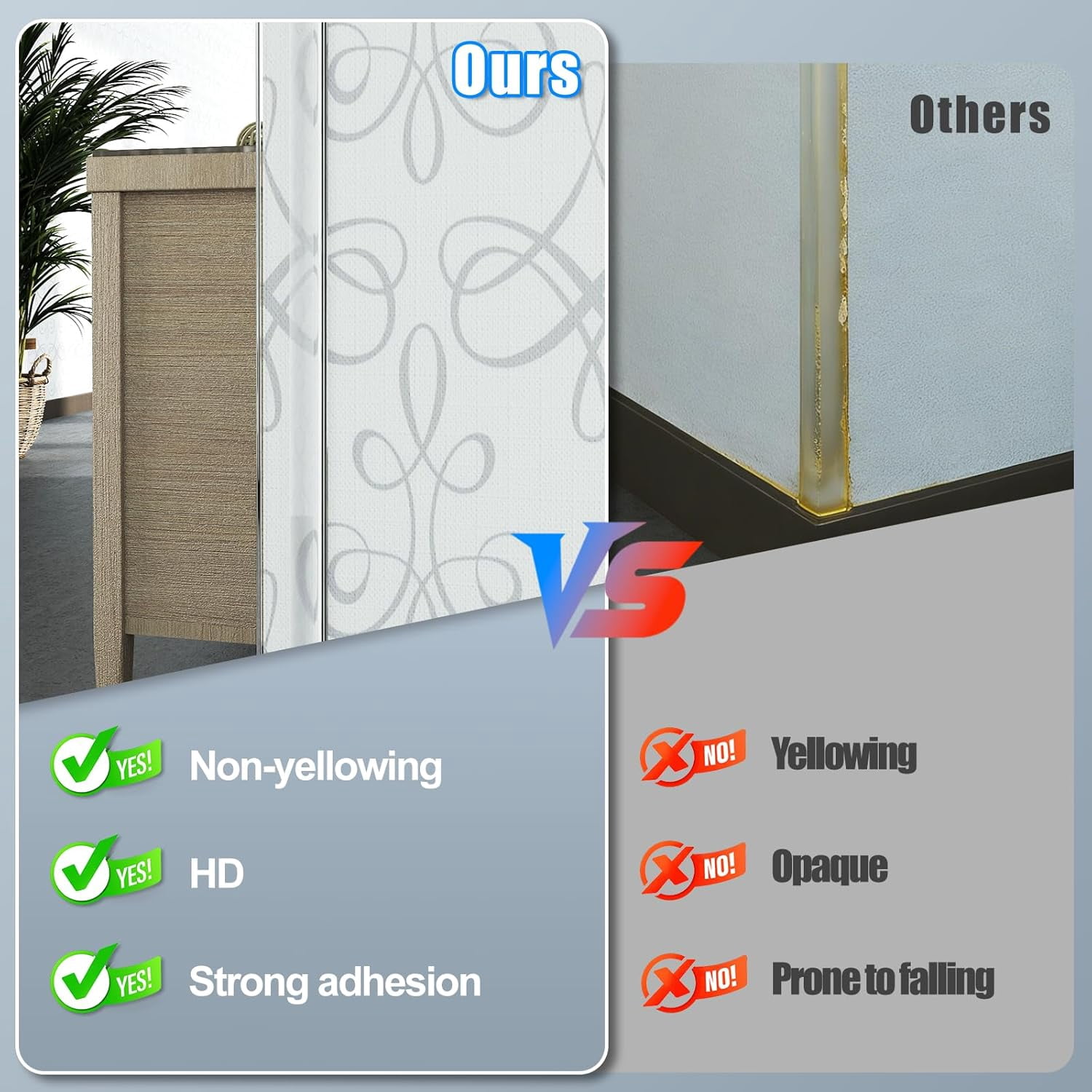 Wall Corner Protector - 4PCS, 16"x1.18" Self Adhesive Clear Protectors for Walls, Cabinet Doors, Edge Trim; Easy to Install Guards Walls (40.6cm x 3cm)