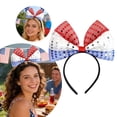 thumbnail image 3 of Patriotic Headband for 4th of July - Independence Day Hair Accessories with Themed Design, Holiday Party Favors and Supplies for Memorial Day and Patriotic Celebrations, H, 9.06 Inch, 3 PCS, 3 of 6