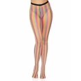 thumbnail image 3 of rainbow stripped fishnet pantyhose., 3 of 5