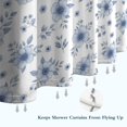thumbnail image 6 of Pioneer Flower Floral Print Pattern Shower Curtain 72"x84", Bathroom Decorative Shower Curtain Set with 12 Hooks, Waterproof Washable, 6 of 6