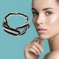 thumbnail image 3 of Unique Bargains 1 Pc Fashion Stripe Pattern Cross Elastic Hairband for Women White Black, 3 of 6