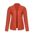 thumbnail image 2 of MORTTIC Women's Solid Color Open Front Blazer - Casual Long Sleeve Knit Blazer for Office & Work, Stretch Comfort Fit, 2 of 4