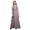 Dusty Purple, variant on Bimba Butterfly Ladies Round Neck Sleeveless Long Tank Casual Maxi Print Dress-Large
