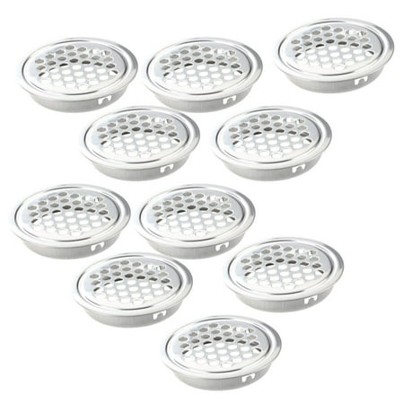 

10 Pcs 43mm Diameter Hardware Stainless Steel Round Air Vent Louver