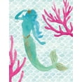 thumbnail image 3 of Gango Home Decor Coastal Mermaid Friends I & II by Jenaya Jackson (Printed on Paper); Two 11x14in Unframed Paper Posters, 3 of 5