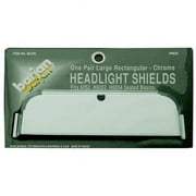 Rectangular Chrome Headlight Shields, Large