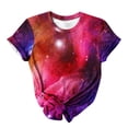 thumbnail image 7 of Short Sleeve Shirts For Women Summer Casual Star Top T Shirt Fashion Trendy Clothes, 7 of 7