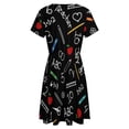 thumbnail image 5 of SCHOOL EDUCATION Women's Dress Short Sleeve Summer Sundress Summer Women Clothes, 5 of 7