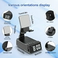 thumbnail image 6 of JDMEOPD Cell Phone Stand with Wireless Bluetooth Speaker & Alarm Clock - 5 in 1 Phone Holder with Speaker Digital Clock Charger Light, Birthday Gifts for Men Women, Gifts for Him Her Dad Mom Husband, 6 of 12
