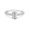 thumbnail image 3 of 2 Carat IGI Certified Oval Shape Lab Grown Diamond Engagement Ring | 14K White Gold | Zoey Six Prong Eternity Lab Diamond Ring | FG-VS1-VS2 Quality Friendly Diamonds, 3 of 5