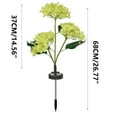 thumbnail image 5 of Solar Powered Three Headed Embroidered Simulation Flower Lamp For Outdoor Courtyard Decoration Floor Lamp, 5 of 5