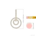 thumbnail image 2 of ANGARA Natural Diamond Double Circle Drop Earrings in 14K Yellow Gold for Women (Size-1mm| Color-H| Clarity-SI2) | April Birthstone, Anniversary, Jewelry Gift for Women | Natural Diamond Earrings, 2 of 6