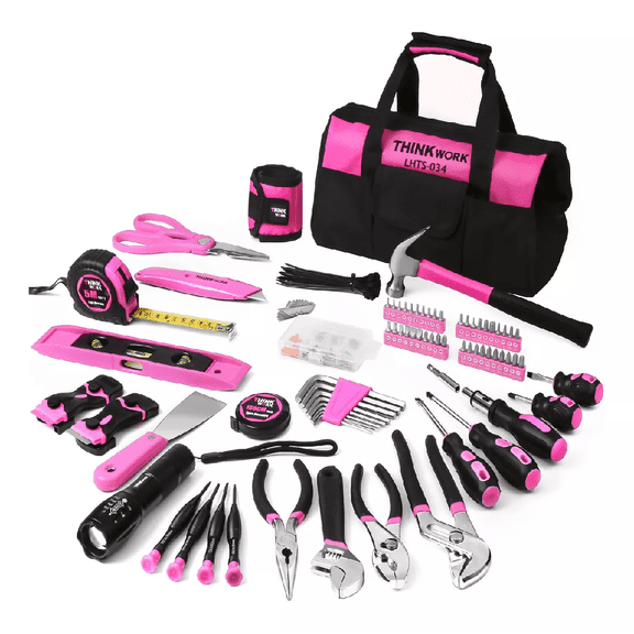 Juego de Herramientas Mecánicas para Mujer Rosa 222 Piezas BLOOSOM