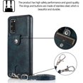 thumbnail image 4 of PU Leather Wallet Case for Samsung Galaxy S20 Plus Necklace Crossbody Lanyard Case Cover with Card Holder Adjustable Detachable Anti-Lost Neck Strap Case for Samsung Galaxy S20 Plus,6.7",Blue, 4 of 13