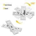 thumbnail image 5 of 2Pcs Stainless Steel 360 Degree Hinge Upper Lower Hinge For Wooden Door Hinge, 5 of 8