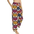thumbnail image 2 of Uemuo Fox Face Pattern Women's Wide Leg Palazzo Lounge Pants with Pockets Light Weight Loose Comfy Casual Pajama Pants-X-Large, 2 of 9