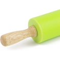 thumbnail image 2 of Rodillo anti(Verde)- mango de madera con superficie de carcasa de silicona adhesiva, 2 of 5