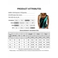 thumbnail image 2 of QELUSQELUS Women Sleeveless Crossover Scoop Neck Aurora Outwear Tank Top, 2 of 2