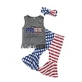 thumbnail image 7 of Caoirhny Independence Day 3Pcs Sisters Matching Tracksuit Tassels Tank Tops, Pantie/Flared Pants, Hairband for Girls 0-6Y, 7 of 7