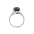 thumbnail image 2 of 3.63 ct. Amethyst and White Topaz Sterling Silver Cocktail Ring, 2 of 4