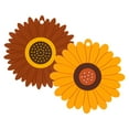 thumbnail image 1 of Shisuyan 2PCS Sunflower Pattern Dining Table Cushion Anti-scald Pot Mat Coaster Anti-skid Placemat, 1 of 1