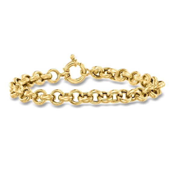 Ross-Simons Italian 14kt Yellow Gold Rolo-Chain Bracelet, Women's, Adult