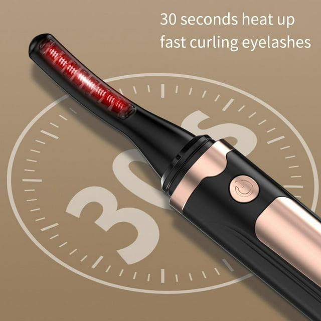 Ruiboury Easy-to Mini Electric Eyelash Curler For Quick Touch-ups And Double-sided Anti white English packaging