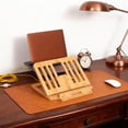 thumbnail image 1 of BELOVING Folding Laptop Cooler Stand Laptop Notebook Riser Stand for Bedroom Home Car Brown, 1 of 8
