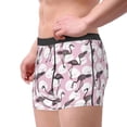 thumbnail image 2 of Uemuo Pineapple Flamingo Pattern Men's Boxer Briefs,Trunk Anti-Chafing,Comfortable, Durable, and Stylish Underwear-, 2 of 9