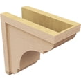 thumbnail image 5 of 7"W x 14"D x 14"H Classic Bryant Rough Cedar Woodgrain TimberThane Corbel, Primed Tan, 5 of 6