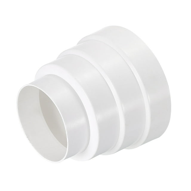 Unique Bargains Duct Inline Reducer 3.15 - 4.72' Plastic Duct Adapter Increaser Connector for Kitchen Ventilation Systems
