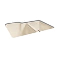 thumbnail image 4 of Miseno MCI35-0UM-20 33" Double Basin Undermount Cast Iron Kitchen Sink; White, 4 of 5