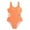 Orange, variant on Girls One Piece Swimsuit Kids Cute Sleeveless Cutout Bathing Suits Beach Swimwear Size 8-12 Years