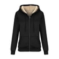 thumbnail image 5 of AherBiu Sweatshirt for Women Zip up Hoodie Fleece Lined Jackets Thermal Warm Coats with Pockets Winter Clothes, 5 of 5