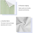 thumbnail image 4 of GZHJMY Light Green Stripes Towel Set of 3, Highly Absorbent Soft Towels with Bath Towel, Hand Towel and Washcloth for Bathroom Hotel Gym Spa, 4 of 7