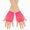 L101-Hot Pink, variant on CAUYDY Women Coarse Net Elastic Sexy Soild Gloves Punk Half Finger Nightclub Carnival Party Gloves(L101-Mint Green,One Size)